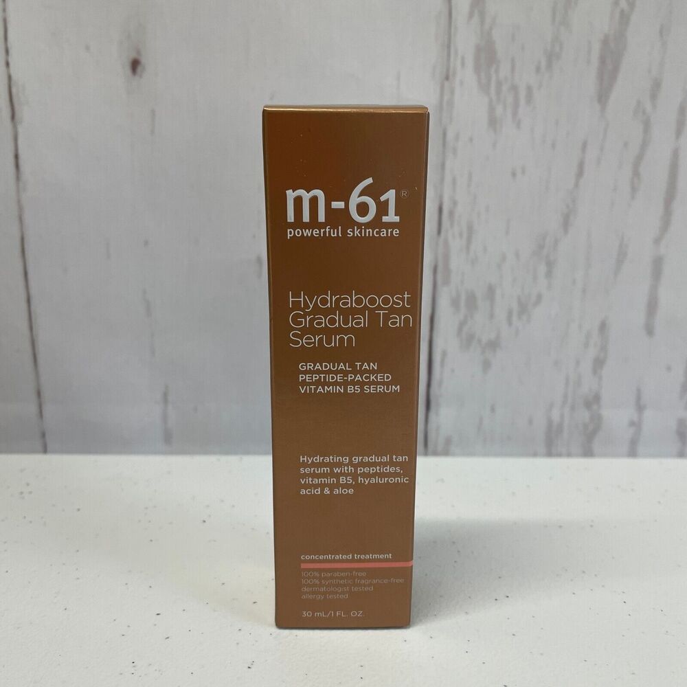 M-61 Hydraboost Gradual Tan Serum 1 Fl oz Peptide Vitamin B5 Hyaluronic Acid
